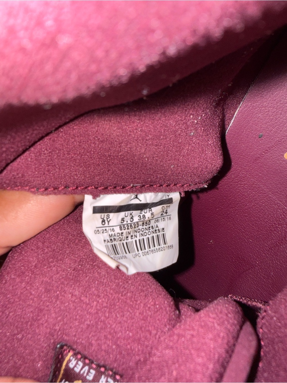 🍷‎ Air Jordan 11 Retro GG Heiress “Night Maroon” Velvet - Picture 6 of 6